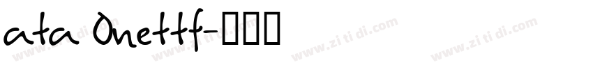 ata Onettf字体转换